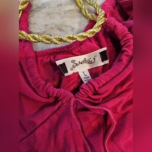 Sweeties Strapless High-Low Maxi Dress with Rope Tie | Size L